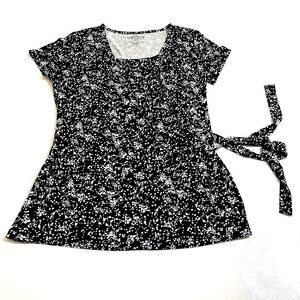 Motherhood Nursing Side Tie Short Sleeve Top